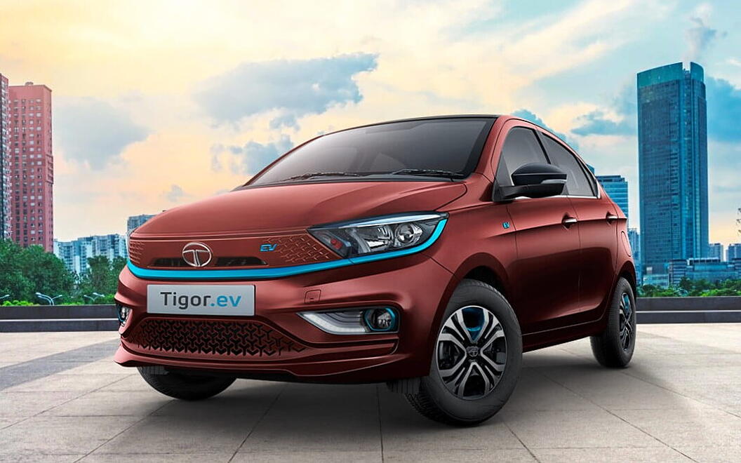 Tata tigor EV front view