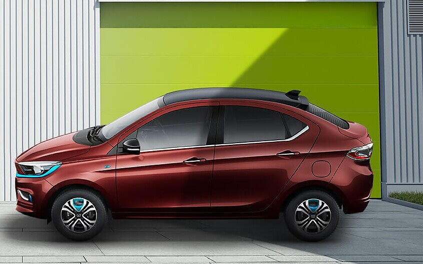 Tata tigor ev Left view